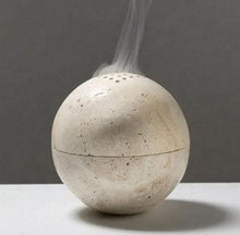 Load image into Gallery viewer, Travertine Incense Burner