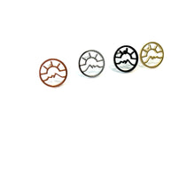 Load image into Gallery viewer, Gold Shaped Studs