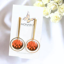 Load image into Gallery viewer, Real Butterfly Wing - Geometric Dangles