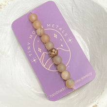 Load image into Gallery viewer, Gemstone Bracelet (Tiny Moon)
