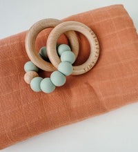 Load image into Gallery viewer, Wooden Rattle Teething Rings