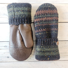 Load image into Gallery viewer, Luxe Wool Mittens with Leather or Suede