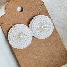 Load image into Gallery viewer, Indigenous Hand Beaded Round Studs