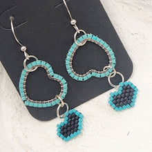 Load image into Gallery viewer, Indigenous Hand Beaded Dangles