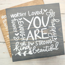 Load image into Gallery viewer, Twin Timbers Block Signs (Inspirational, Kindness & Friendship)