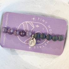 Load image into Gallery viewer, Gemstone Bracelet (Tiny Moon)