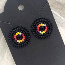 Load image into Gallery viewer, Indigenous Hand Beaded Round Studs