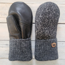 Load image into Gallery viewer, Luxe Wool Mittens with Leather or Suede
