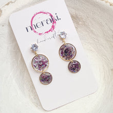 Load image into Gallery viewer, Meraki Crush Floral Dangles