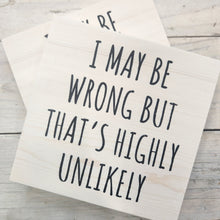 Load image into Gallery viewer, Twin Timbers Block Signs (Clean Humor)