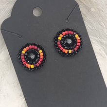 Load image into Gallery viewer, Indigenous Hand Beaded Round Studs