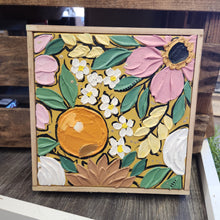 Load image into Gallery viewer, Handpainted Floral Art Framed
