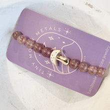 Load image into Gallery viewer, Gemstone Bracelet (Tiny Moon)