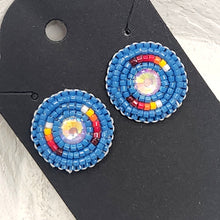 Load image into Gallery viewer, Indigenous Hand Beaded Round Studs