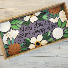 Load image into Gallery viewer, Handpainted Floral Art Framed