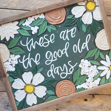 Load image into Gallery viewer, Handpainted Floral Art Framed