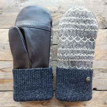 Load image into Gallery viewer, Luxe Wool Mittens with Leather or Suede