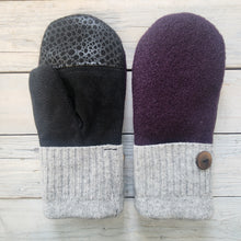 Load image into Gallery viewer, Luxe Wool Mittens with Leather or Suede