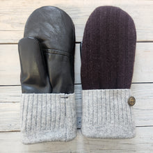 Load image into Gallery viewer, Luxe Wool Mittens with Leather or Suede