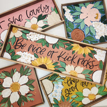 Load image into Gallery viewer, Handpainted Floral Art Framed