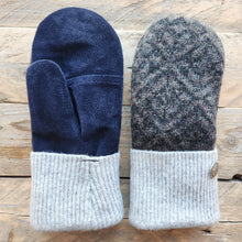 Load image into Gallery viewer, Luxe Wool Mittens with Leather or Suede