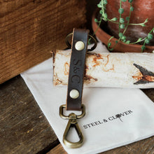 Load image into Gallery viewer, Hythe Dual End Leather Keychain