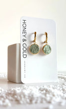 Load image into Gallery viewer, Honey & Gold Clay Dangle Earrings