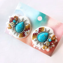 Load image into Gallery viewer, Hand Beaded Earrings (Lark Bead Co)