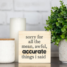 Load image into Gallery viewer, Twin Timbers Block Signs (Clean Humor)