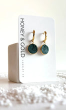 Load image into Gallery viewer, Honey & Gold Clay Dangle Earrings