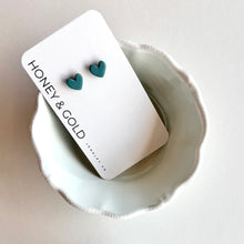 Load image into Gallery viewer, Honey & Gold Clay Dangle Earrings