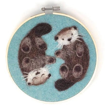Load image into Gallery viewer, Wool Needle Felting Hoop Kits
