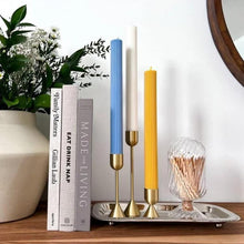 Load image into Gallery viewer, Ribbed Tapered Candle Pair