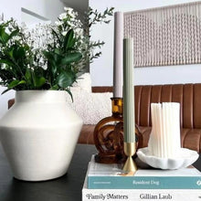 Load image into Gallery viewer, Ribbed Tapered Candle Pair
