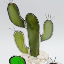 Load image into Gallery viewer, Stained Glass Cactus