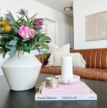 Load image into Gallery viewer, Beeswax Ribbed Pillar Candle