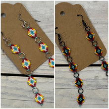 Load image into Gallery viewer, Indigenous Hand Beaded Dangles
