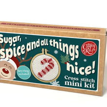 Load image into Gallery viewer, Mini Matchbook Cross Stitch Kit (Holiday)
