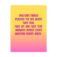 Load image into Gallery viewer, Birthday Cards (Peace, Love &amp; Sarcasm)
