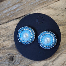 Load image into Gallery viewer, Indigenous Hand Beaded Large Round Studs
