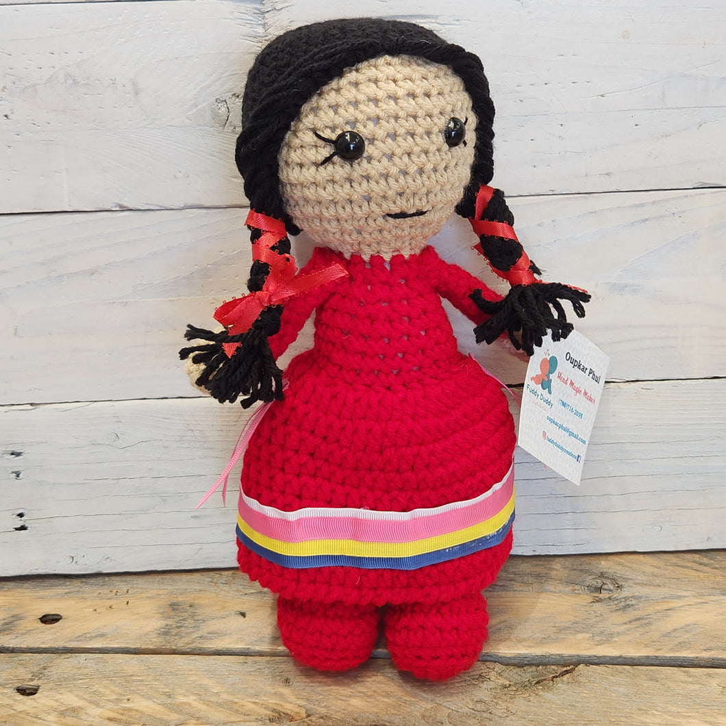 Crocheted Ribbon Dress Dolls