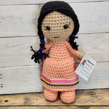Load image into Gallery viewer, Crocheted Ribbon Dress Dolls
