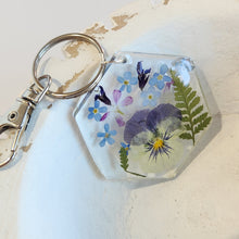 Load image into Gallery viewer, Pressed Floral Keychains
