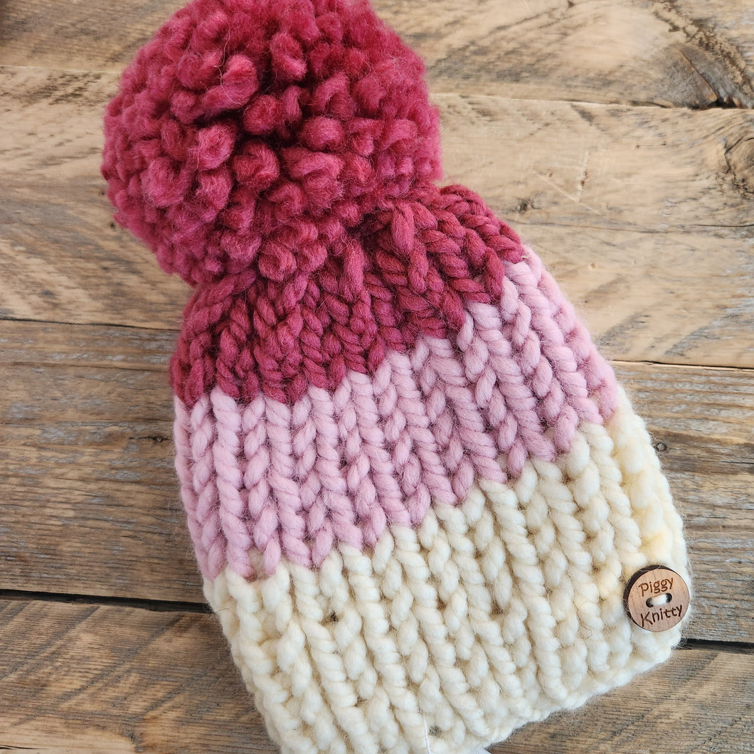 Piggy Knitty Baby (3-12 mths.) Toques/Bonnets
