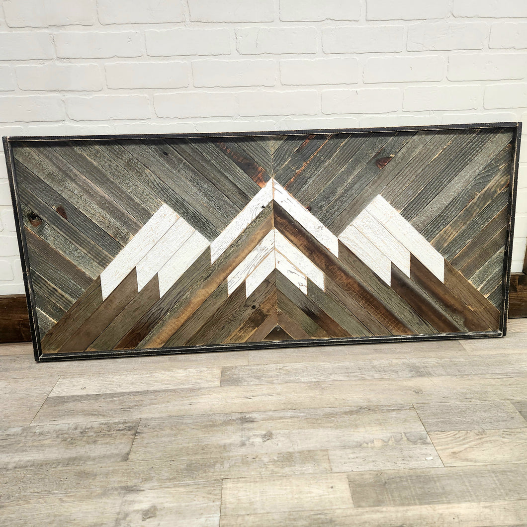 Reclaimed Wood Mountain Range