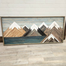 Load image into Gallery viewer, Reclaimed Wood Mountain Range
