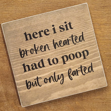 Load image into Gallery viewer, Twin Timbers Block Signs (Bathroom &amp; Laundry Humor)
