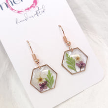 Load image into Gallery viewer, Meraki Crush Floral Dangles
