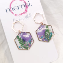 Load image into Gallery viewer, Meraki Crush Floral Dangles
