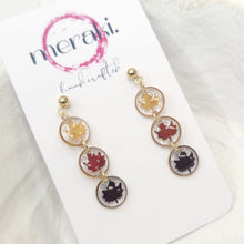 Load image into Gallery viewer, Meraki Crush Floral Dangles
